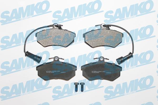 Samko 5SP1137 - Тормозные колодки, дисковые, комплект www.autospares.lv