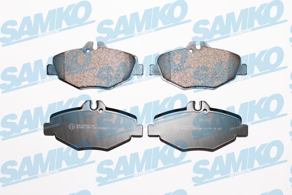 Samko 5SP1124 - Тормозные колодки, дисковые, комплект www.autospares.lv