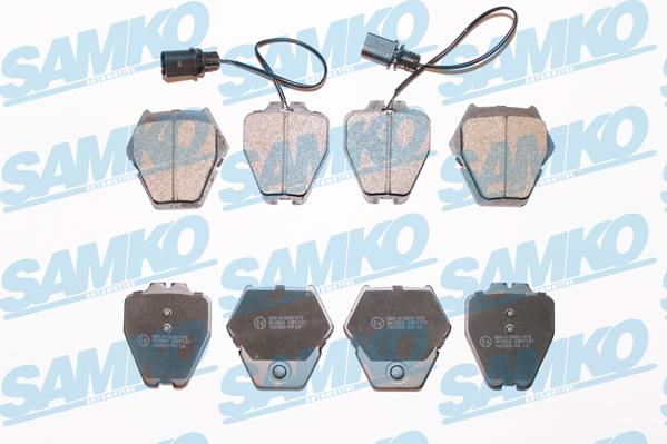 Samko 5SP1121 - Тормозные колодки, дисковые, комплект www.autospares.lv