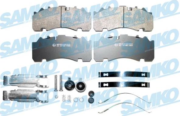 Samko 5SP1898K - Bremžu uzliku kompl., Disku bremzes www.autospares.lv