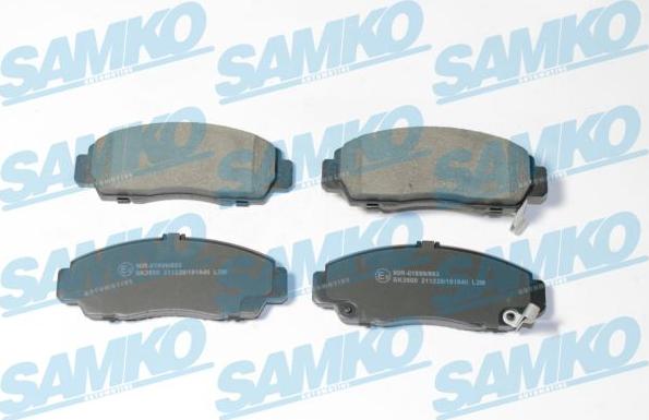 Samko 5SP1840 - Тормозные колодки, дисковые, комплект www.autospares.lv