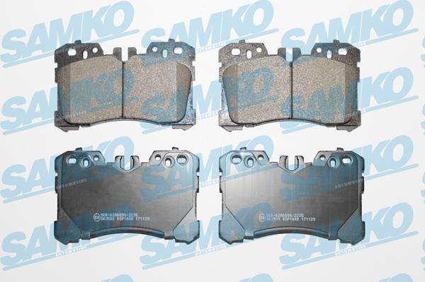 Samko 5SP1848 - Bremžu uzliku kompl., Disku bremzes www.autospares.lv