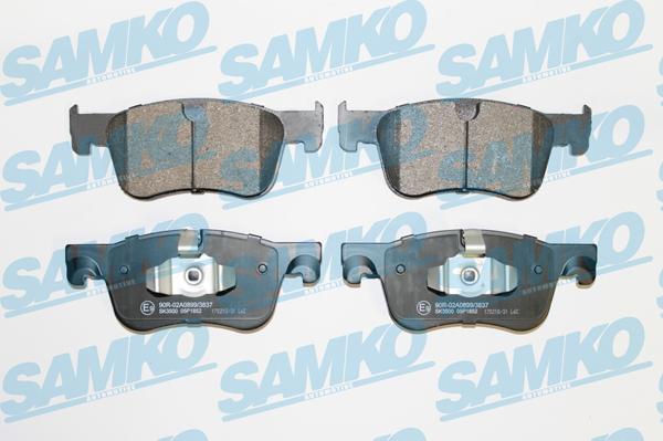 Samko 5SP1852 - Bremžu uzliku kompl., Disku bremzes www.autospares.lv