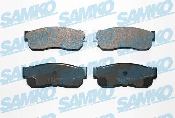 Samko 5SP185 - Тормозные колодки, дисковые, комплект www.autospares.lv