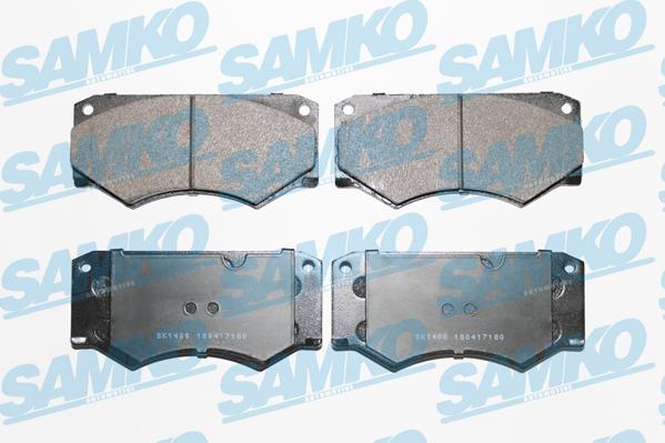 Samko 5SP180 - Bremžu uzliku kompl., Disku bremzes autospares.lv