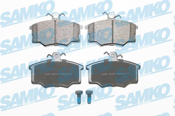 Samko 5SP188 - Тормозные колодки, дисковые, комплект www.autospares.lv