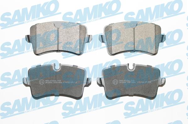 Samko 5SP1826 - Тормозные колодки, дисковые, комплект www.autospares.lv