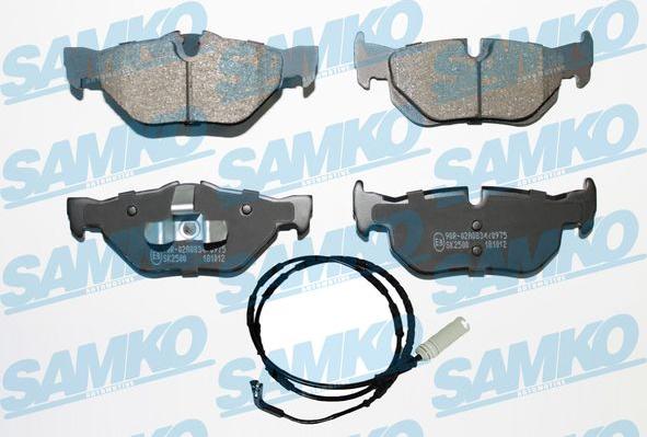 Samko 5SP1876A - Brake Pad Set, disc brake www.autospares.lv