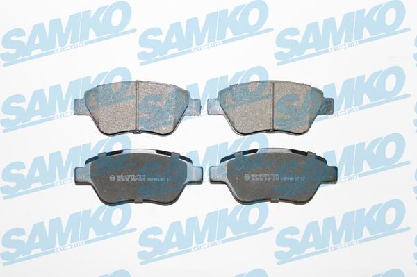 Samko 5SP1878 - Тормозные колодки, дисковые, комплект www.autospares.lv