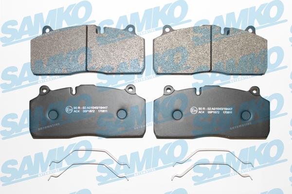 Samko 5SP1872 - Bremžu uzliku kompl., Disku bremzes www.autospares.lv