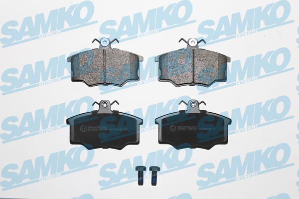 Samko 5SP187 - Тормозные колодки, дисковые, комплект www.autospares.lv