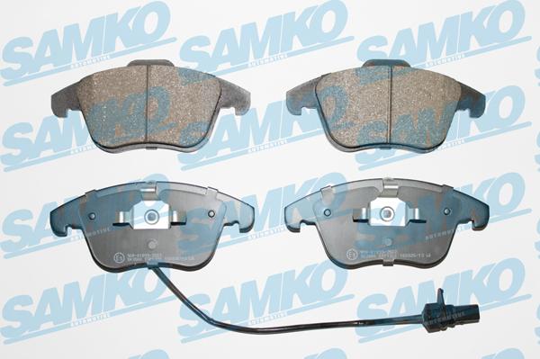 Samko 5SP1391 - Тормозные колодки, дисковые, комплект www.autospares.lv