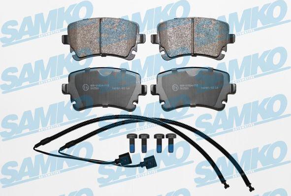 Samko 5SP1398A - Brake Pad Set, disc brake www.autospares.lv