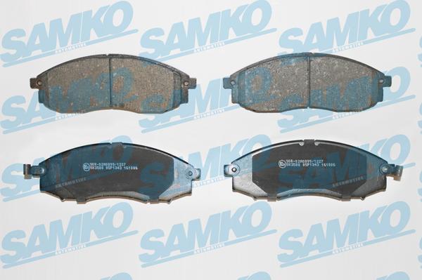 Samko 5SP1343 - Bremžu uzliku kompl., Disku bremzes www.autospares.lv