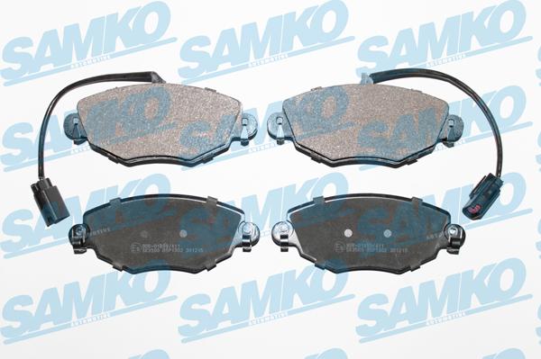 Samko 5SP1302 - Bremžu uzliku kompl., Disku bremzes www.autospares.lv