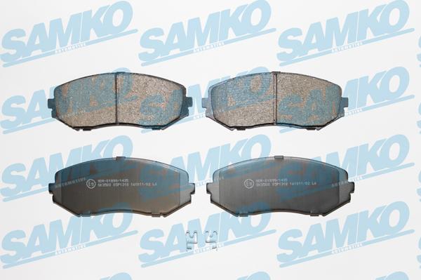 Samko 5SP1318 - Тормозные колодки, дисковые, комплект www.autospares.lv