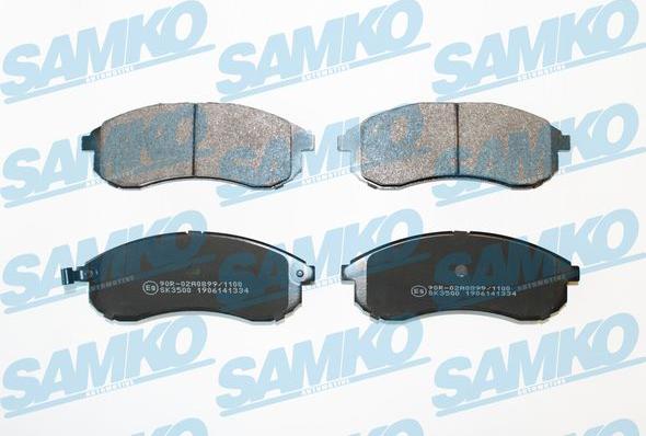 Samko 5SP1334 - Brake Pad Set, disc brake www.autospares.lv