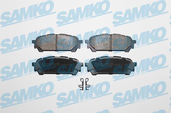 Samko 5SP1335 - Тормозные колодки, дисковые, комплект www.autospares.lv