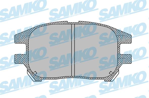 Samko 5SP1332 - Bremžu uzliku kompl., Disku bremzes www.autospares.lv