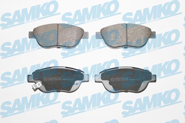 Samko 5SP1328 - Тормозные колодки, дисковые, комплект www.autospares.lv