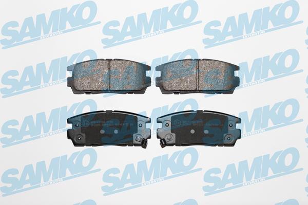 Samko 5SP1323 - Тормозные колодки, дисковые, комплект www.autospares.lv