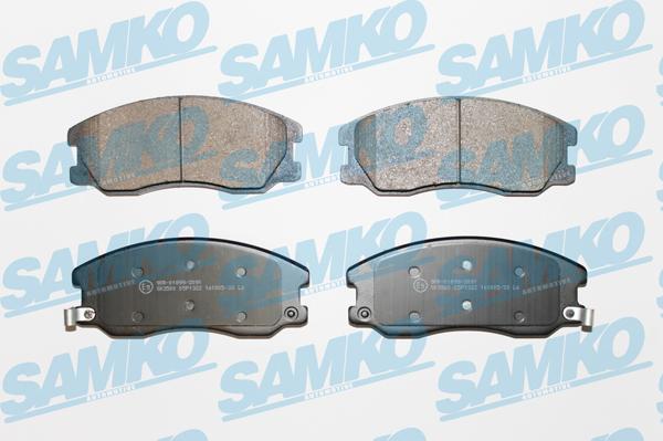 Samko 5SP1322 - Тормозные колодки, дисковые, комплект www.autospares.lv