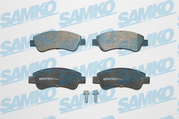 Samko 5SP1327 - Тормозные колодки, дисковые, комплект www.autospares.lv