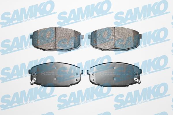 Samko 5SP1375 - Тормозные колодки, дисковые, комплект www.autospares.lv