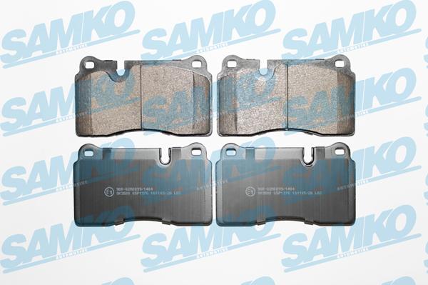 Samko 5SP1376 - Bremžu uzliku kompl., Disku bremzes www.autospares.lv