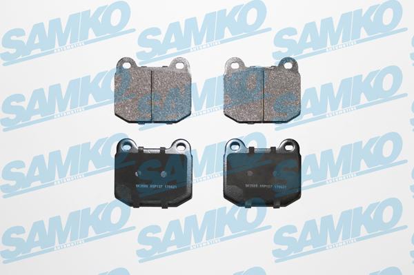 Samko 5SP137 - Тормозные колодки, дисковые, комплект www.autospares.lv