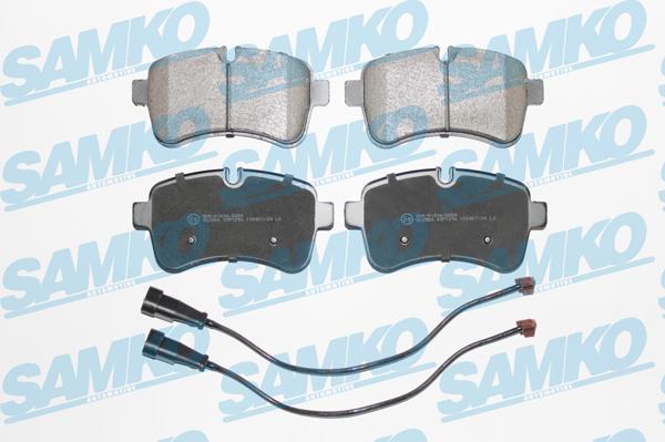 Samko 5SP1296A - Bremžu uzliku kompl., Disku bremzes www.autospares.lv