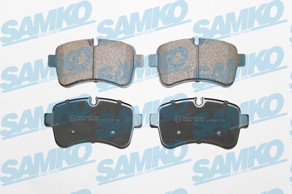 Samko 5SP1296 - Bremžu uzliku kompl., Disku bremzes www.autospares.lv