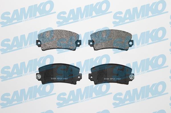 Samko 5SP129 - Bremžu uzliku kompl., Disku bremzes www.autospares.lv