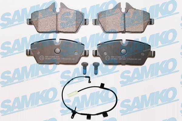 Samko 5SP1241A - Bremžu uzliku kompl., Disku bremzes www.autospares.lv