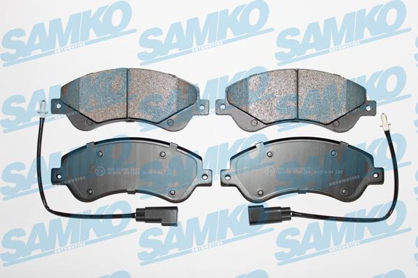 Samko 5SP1259 - Bremžu uzliku kompl., Disku bremzes www.autospares.lv