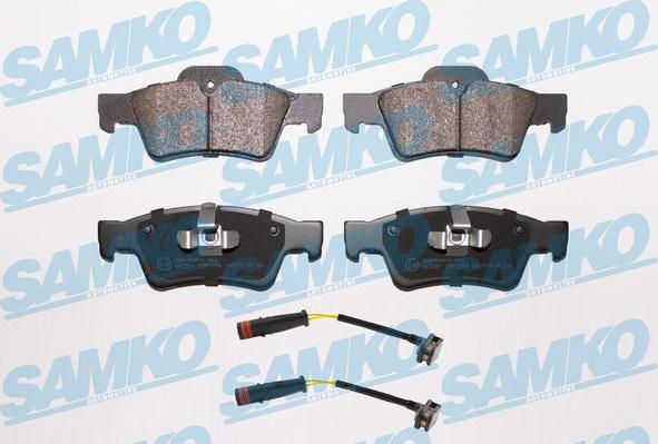 Samko 5SP1254A - Bremžu uzliku kompl., Disku bremzes www.autospares.lv