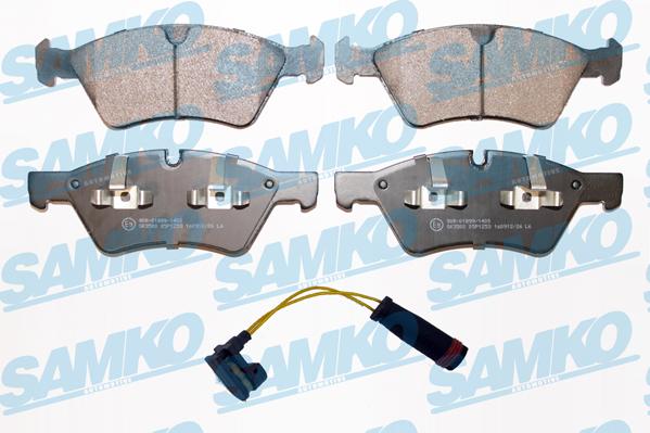 Samko 5SP1253A - Bremžu uzliku kompl., Disku bremzes www.autospares.lv