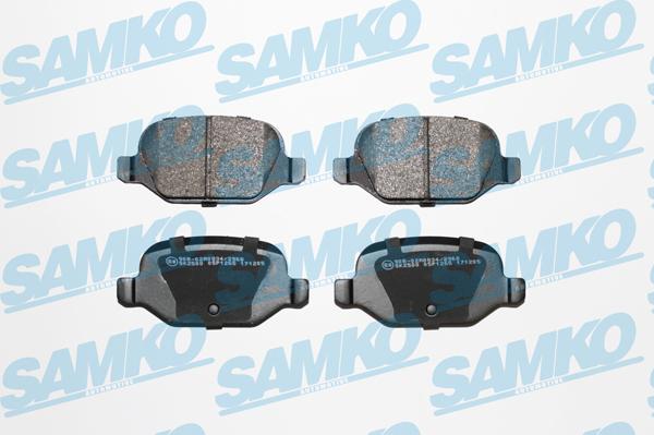 Samko 5SP1265 - Тормозные колодки, дисковые, комплект www.autospares.lv