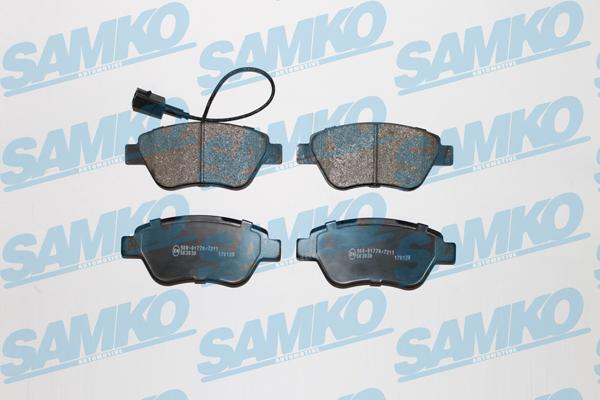 Samko 5SP1266 - Тормозные колодки, дисковые, комплект www.autospares.lv