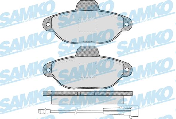 Samko 5SP1262 - Bremžu uzliku kompl., Disku bremzes www.autospares.lv