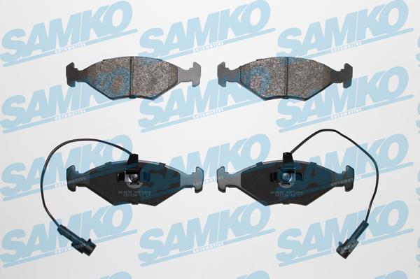 Samko 5SP1204 - Тормозные колодки, дисковые, комплект www.autospares.lv