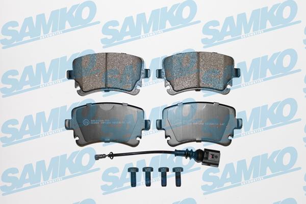 Samko 5SP1206 - Тормозные колодки, дисковые, комплект www.autospares.lv