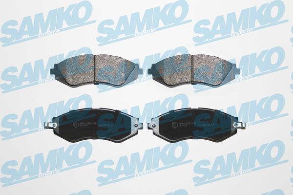 Samko 5SP1208 - Тормозные колодки, дисковые, комплект www.autospares.lv