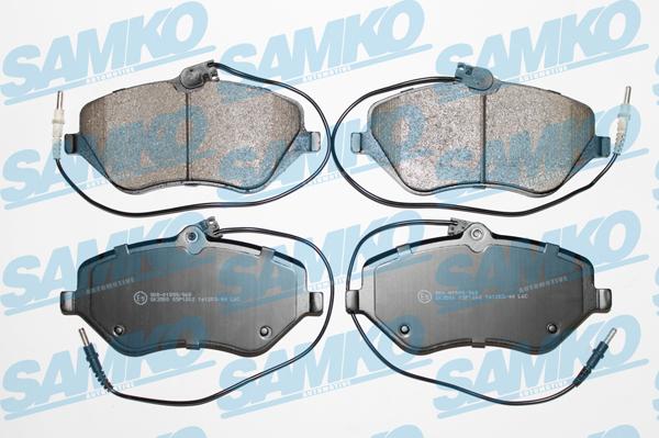 Samko 5SP1202 - Тормозные колодки, дисковые, комплект www.autospares.lv