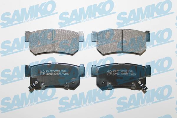 Samko 5SP1210 - Тормозные колодки, дисковые, комплект www.autospares.lv