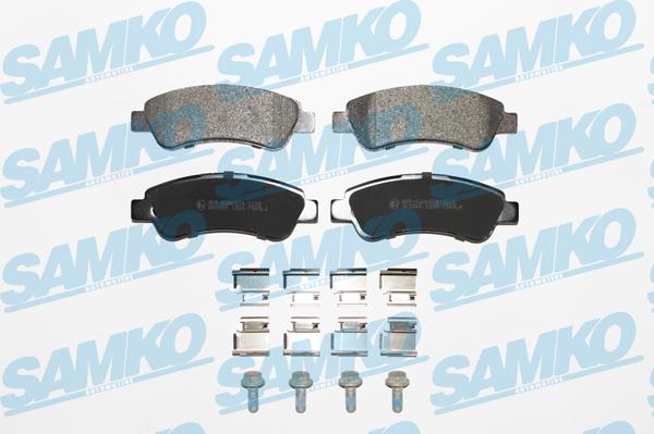 Samko 5SP1289K - Bremžu uzliku kompl., Disku bremzes www.autospares.lv