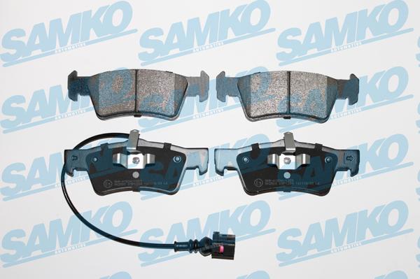 Samko 5SP1284 - Тормозные колодки, дисковые, комплект www.autospares.lv