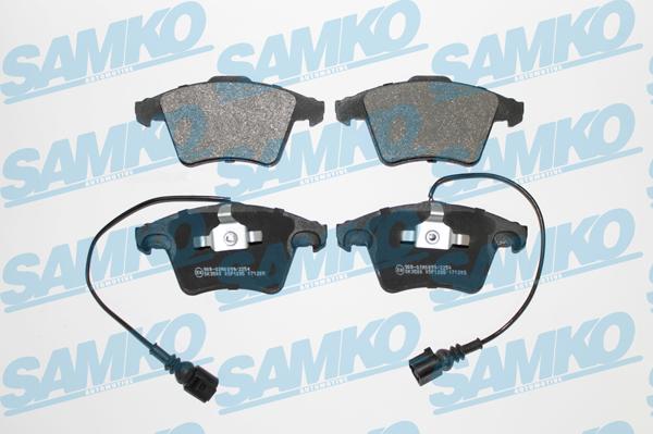 Samko 5SP1285 - Bremžu uzliku kompl., Disku bremzes www.autospares.lv