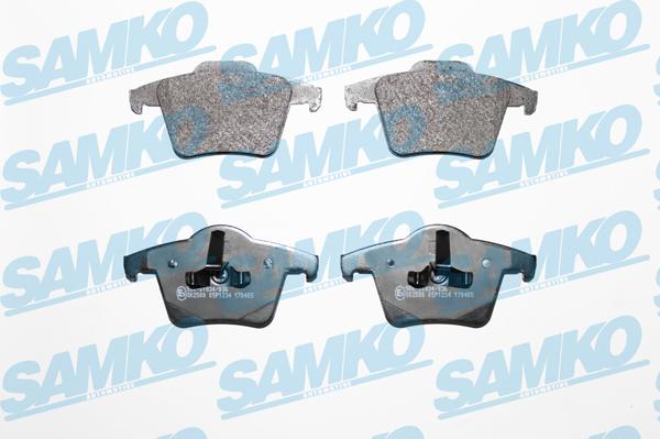 Samko 5SP1234 - Bremžu uzliku kompl., Disku bremzes www.autospares.lv