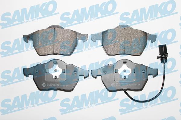 Samko 5SP1238 - Тормозные колодки, дисковые, комплект www.autospares.lv